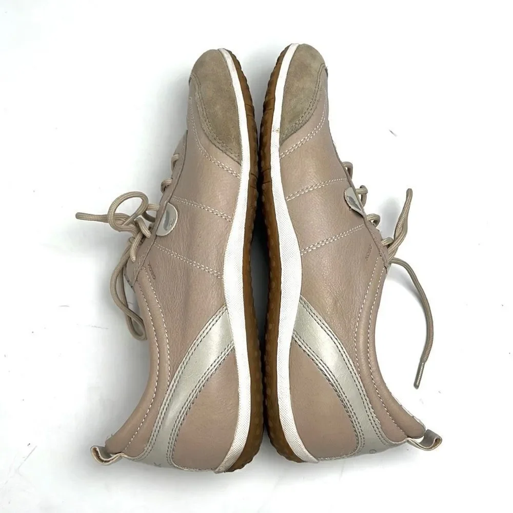 Geox Lightweight Comfort Beige Respira Sneaker Shoes Size EUR 39, US 9